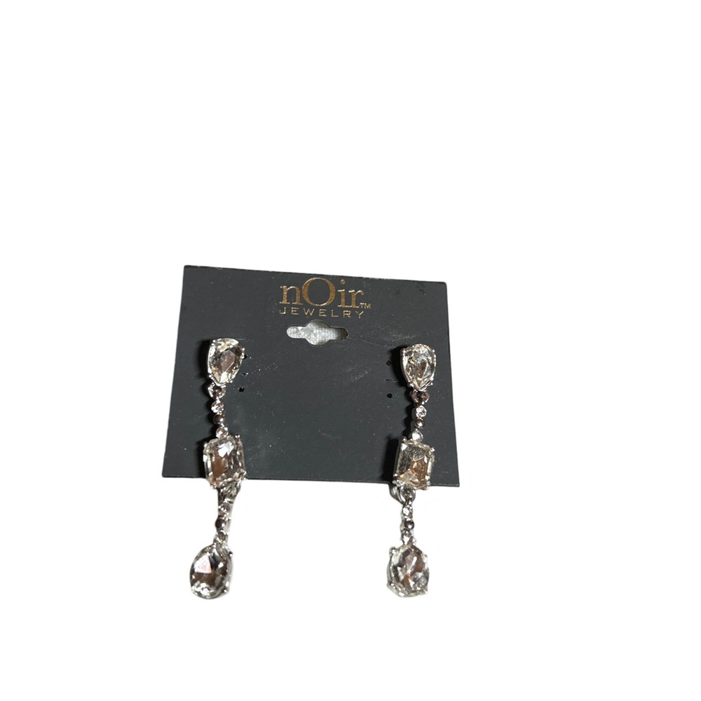 Noir‎ Jewelry Crystal Drop Earrings - Picture 3 of 3